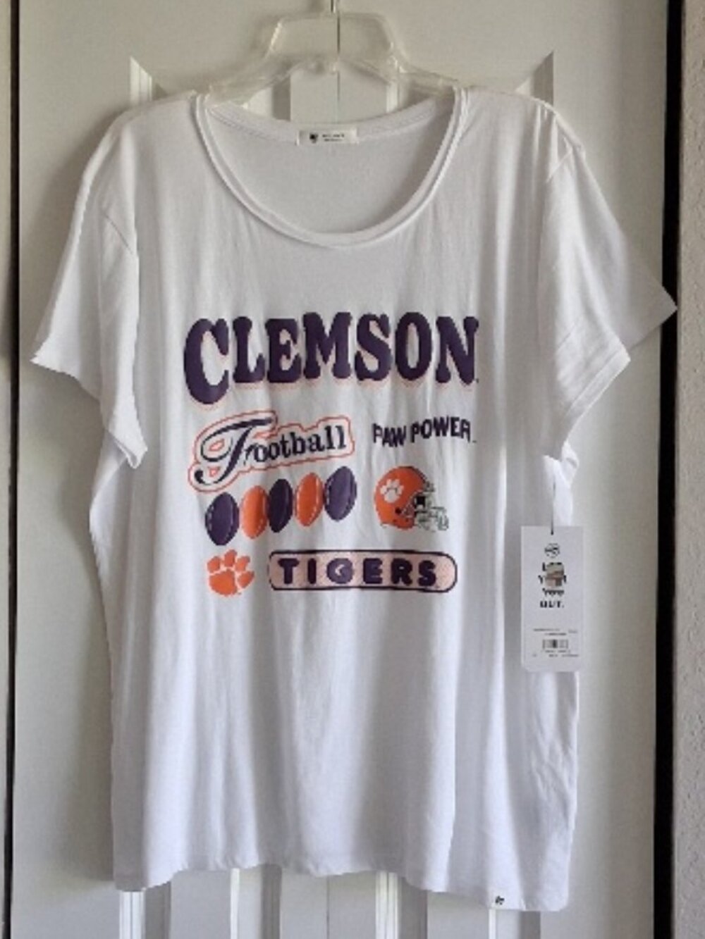 Clemson Tigers Football Short Sleeve Women's Tee Size XXL